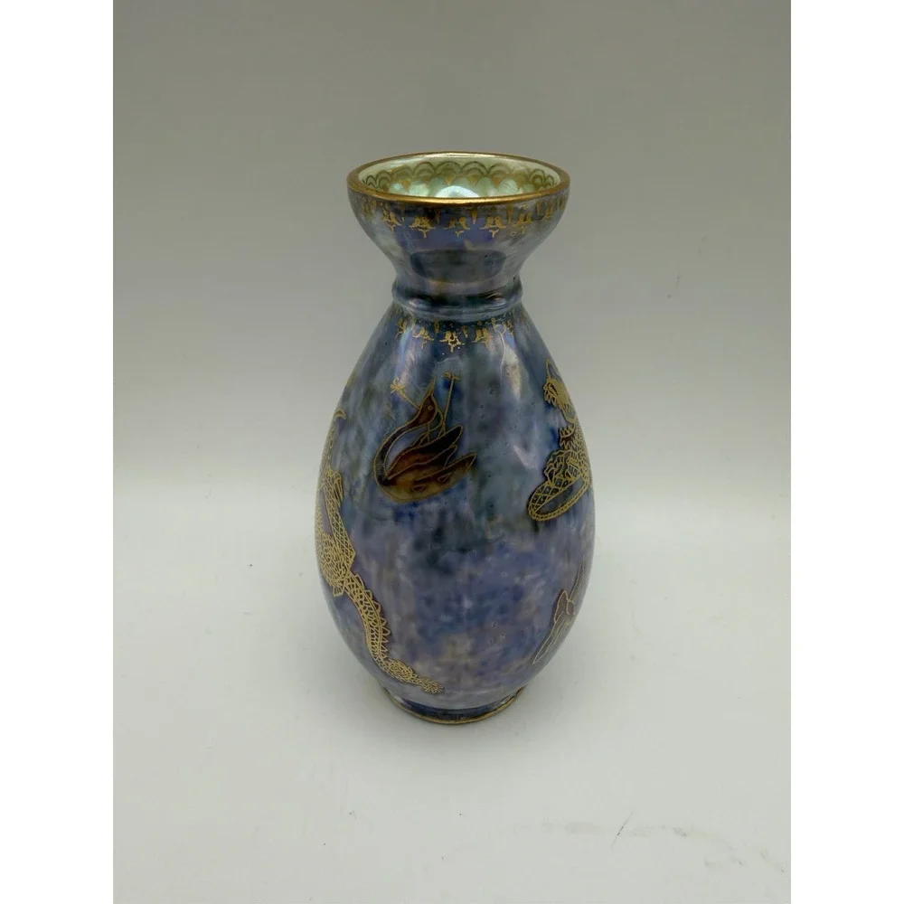Wedgwood Fairyland Lustre Dragon Bird Vase Daisy Makeig-Jones England 5